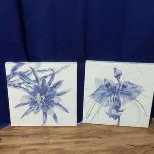 Blue and white paintings
